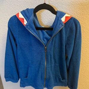 Hanna Andersson Sunsoft Terry Hoodie in Baltic blue